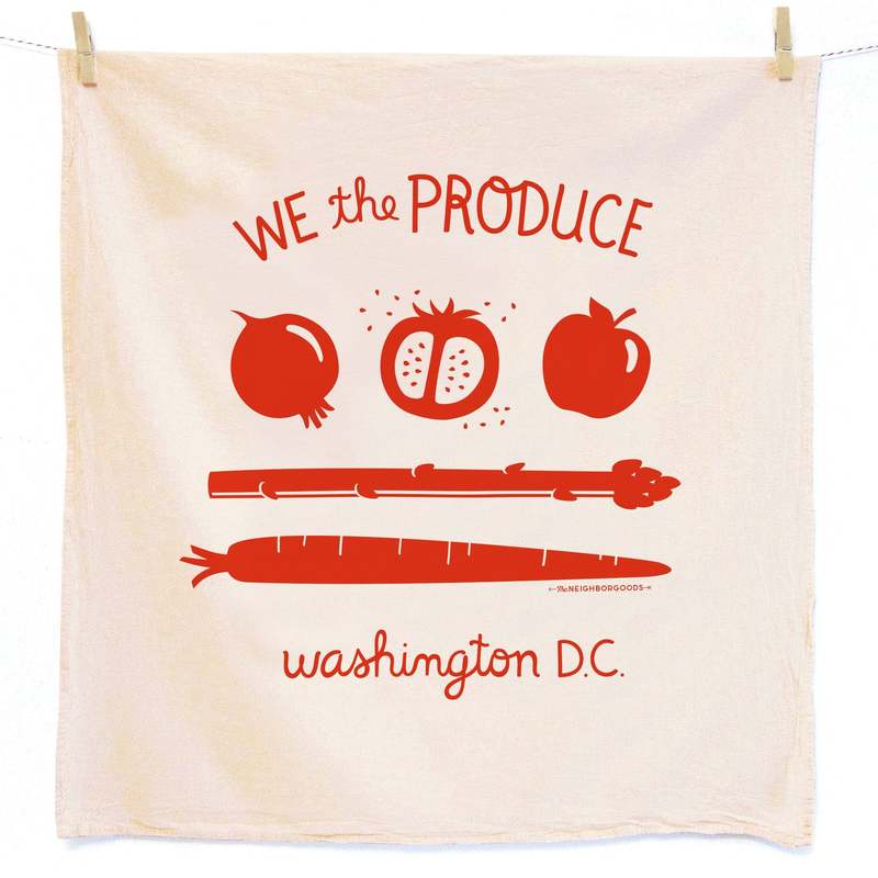 The Neighborgoods DC Flag Dish Towel + Sponge Cloth Gift Set