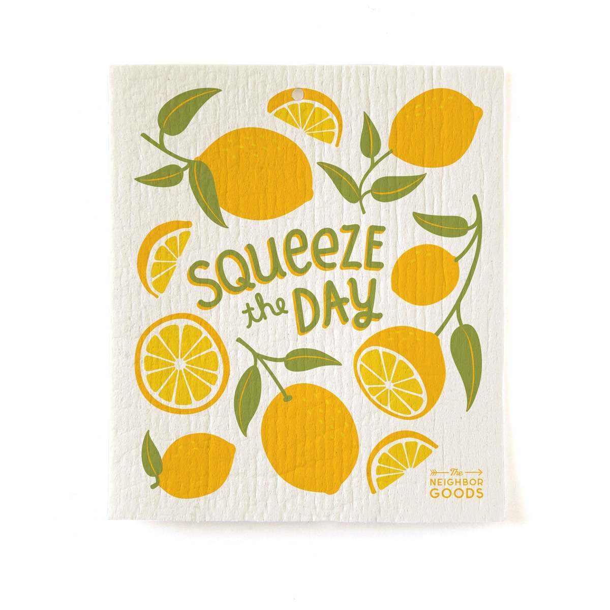 The Neighborgoods Lemon Dish Towel + Sponge Cloth Gift Set - Image 3 of 9