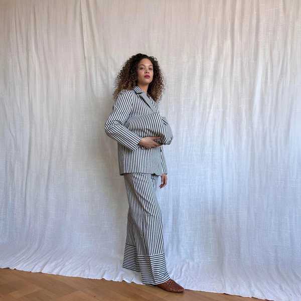 London Atelier Byproduct Blazer Trousers Corset and Tote Bag Set