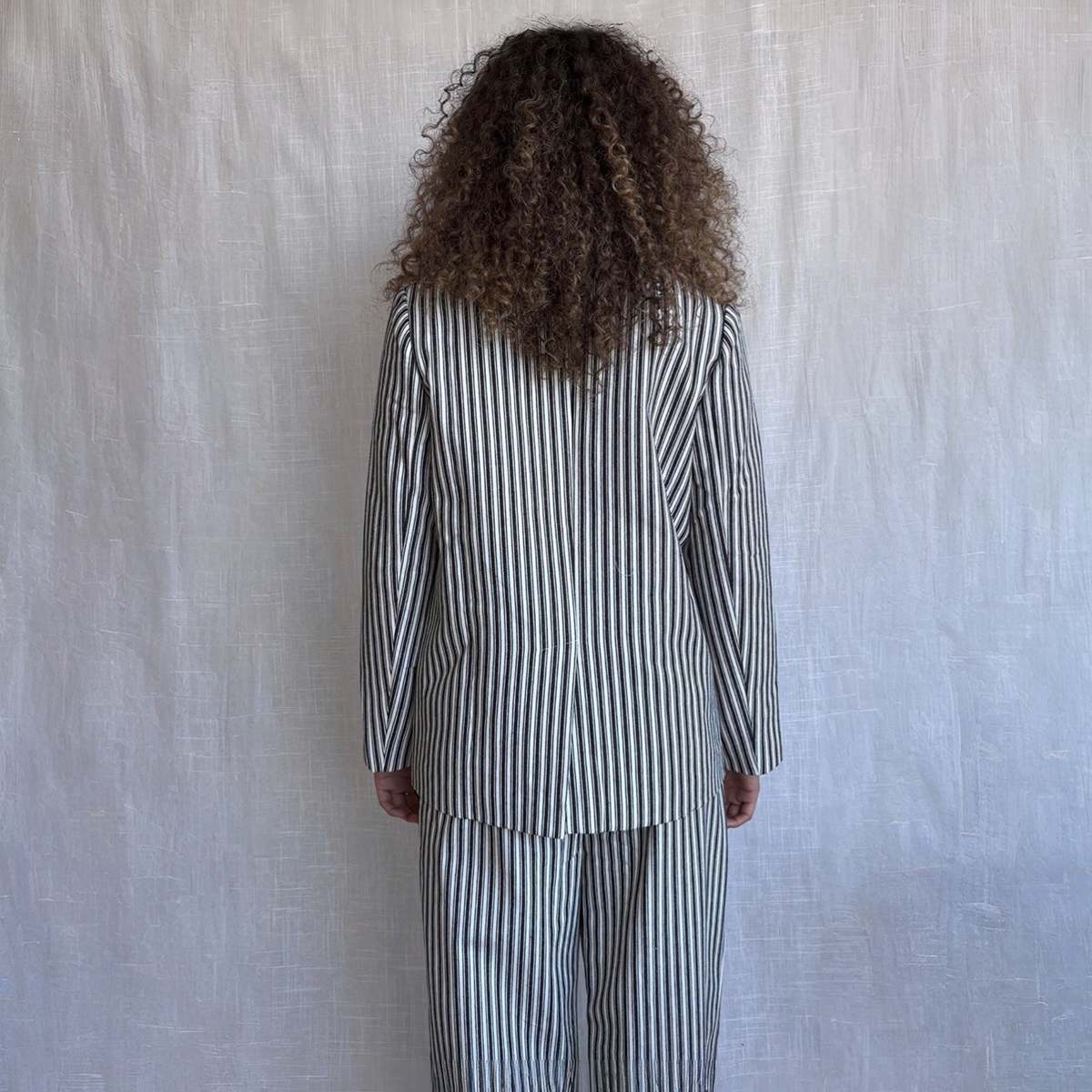 London Atelier Byproduct Blazer Trousers Corset and Tote Bag Set - Image 6 of 11