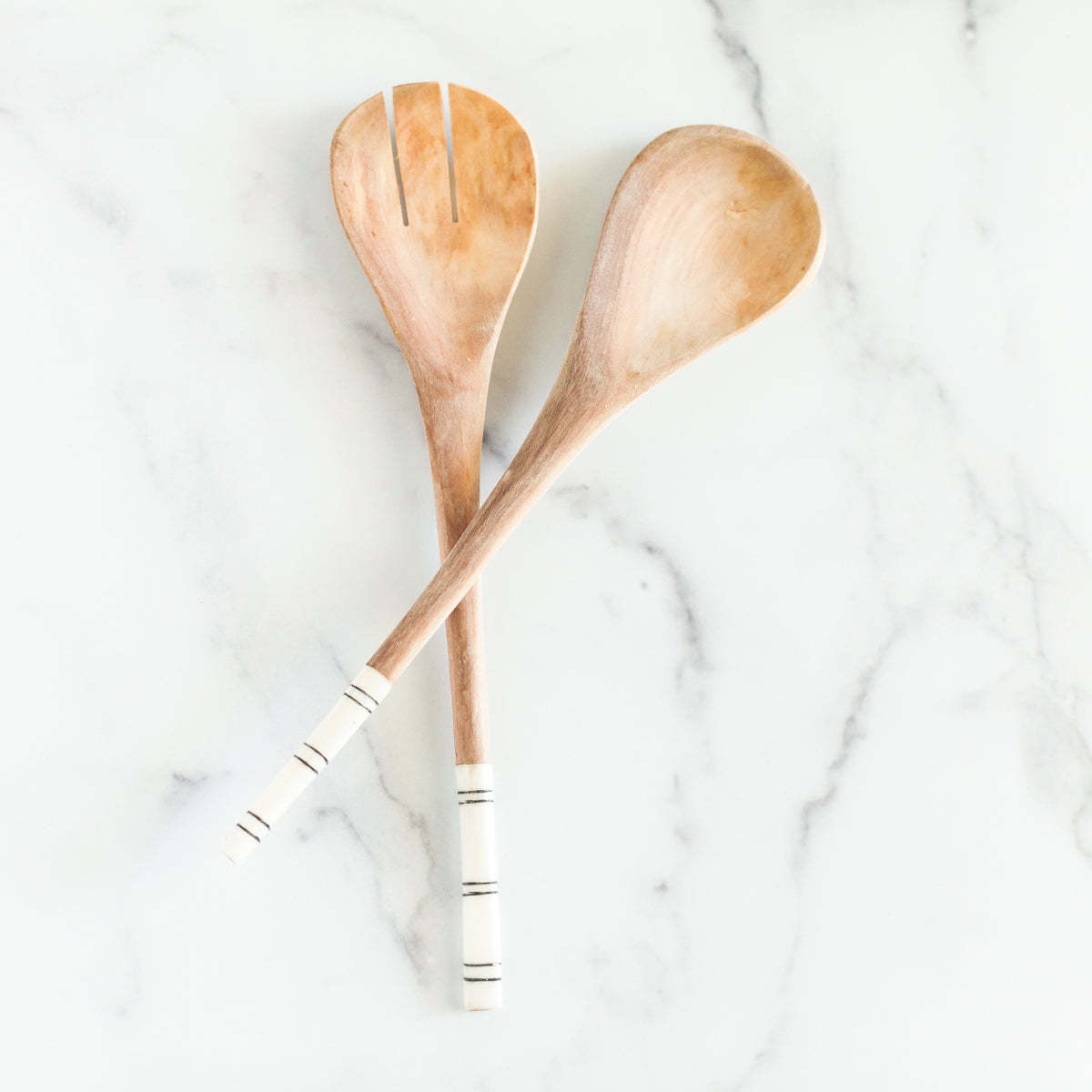 Creative Women Striped Salad Servers - Image 3 of 4
