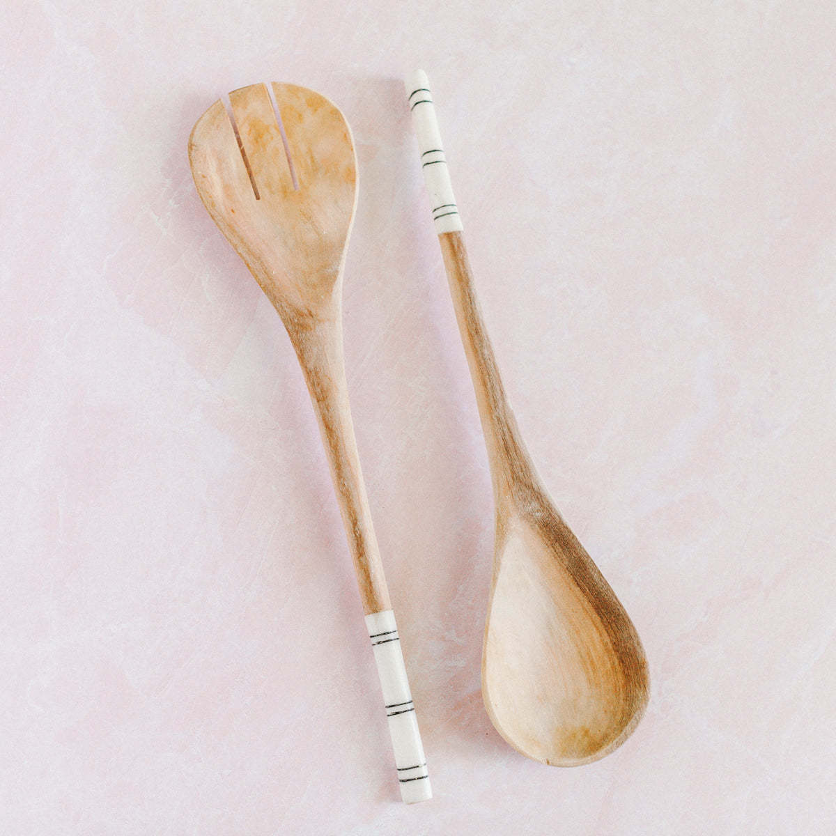 Creative Women Striped Salad Servers - Image 4 of 4