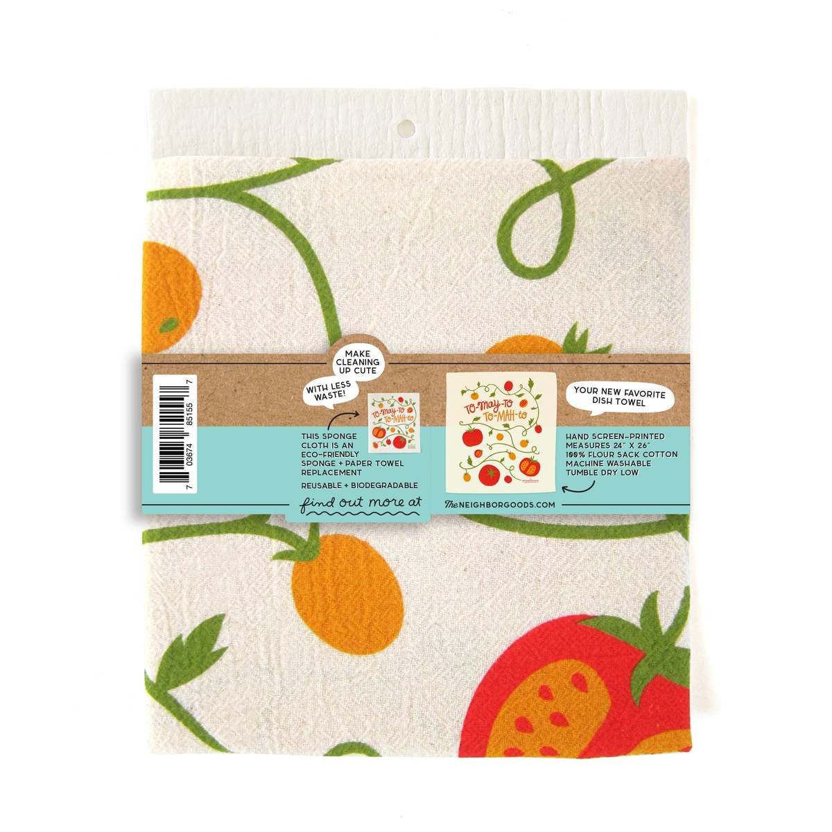The Neighborgoods Tomato Dish Towel + Sponge Cloth Gift Set - Image 2 of 10