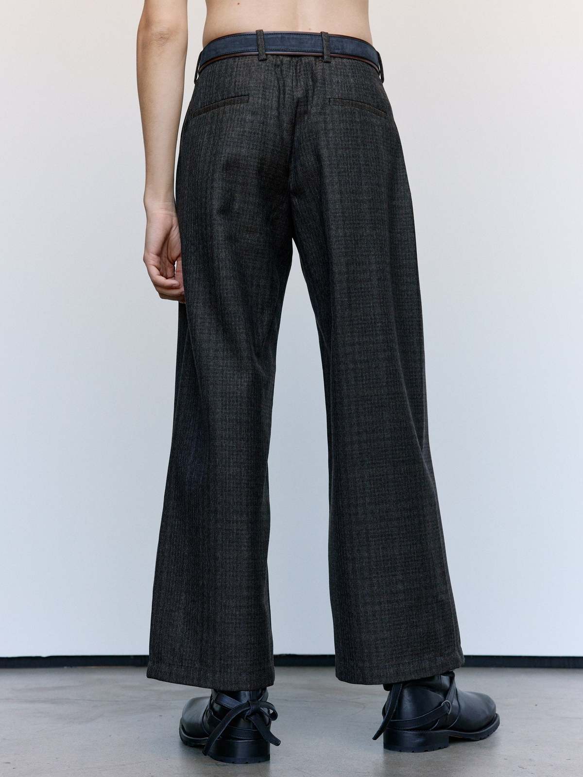 Our Legacy Brown Dunmore Check Wool Bridge Chino - Image 2 of 9