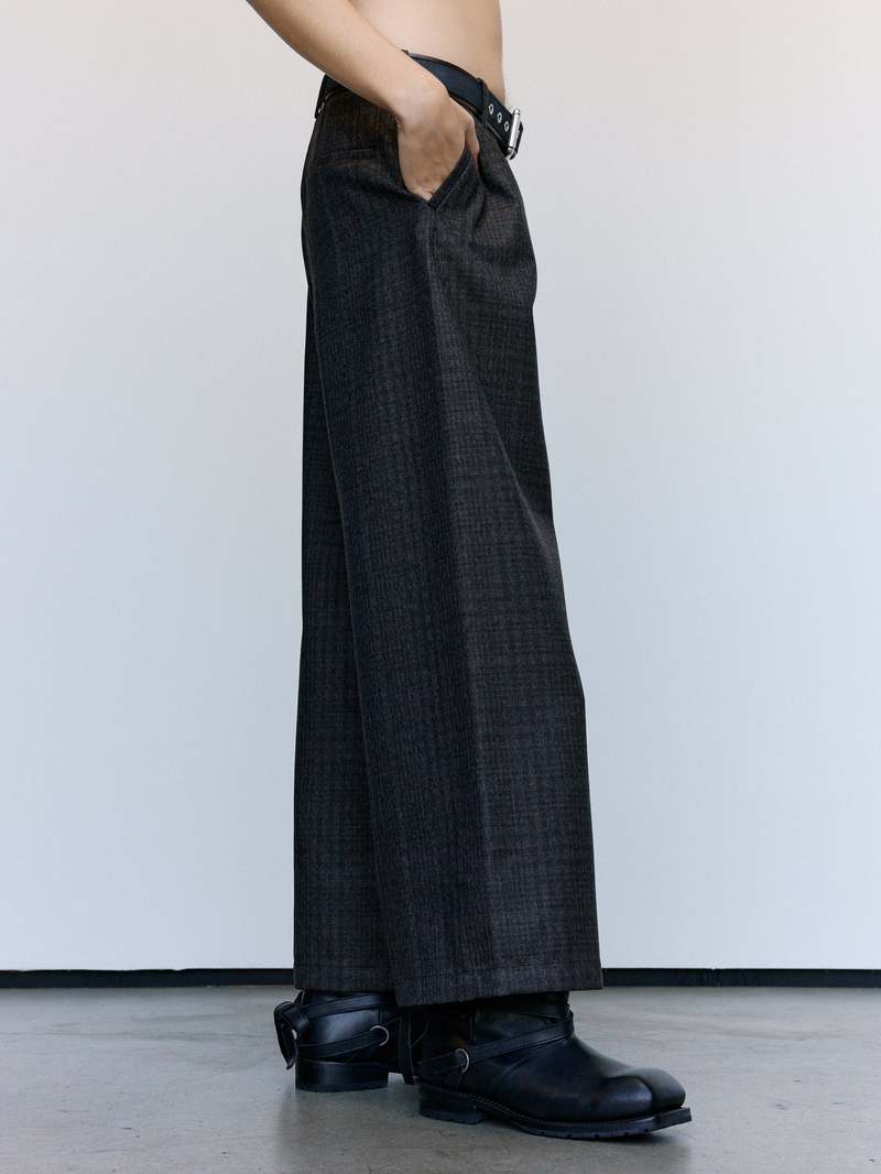 Our Legacy Brown Dunmore Check Wool Bridge Chino