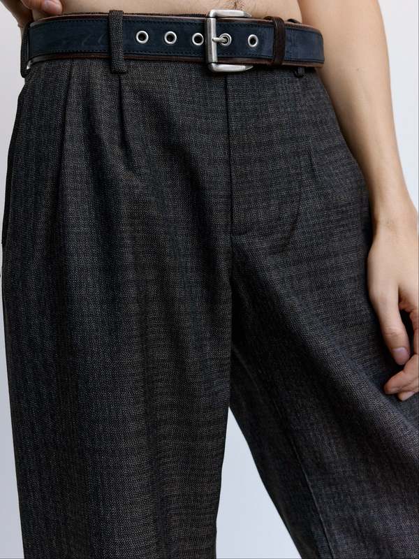 Our Legacy Brown Dunmore Check Wool Bridge Chino