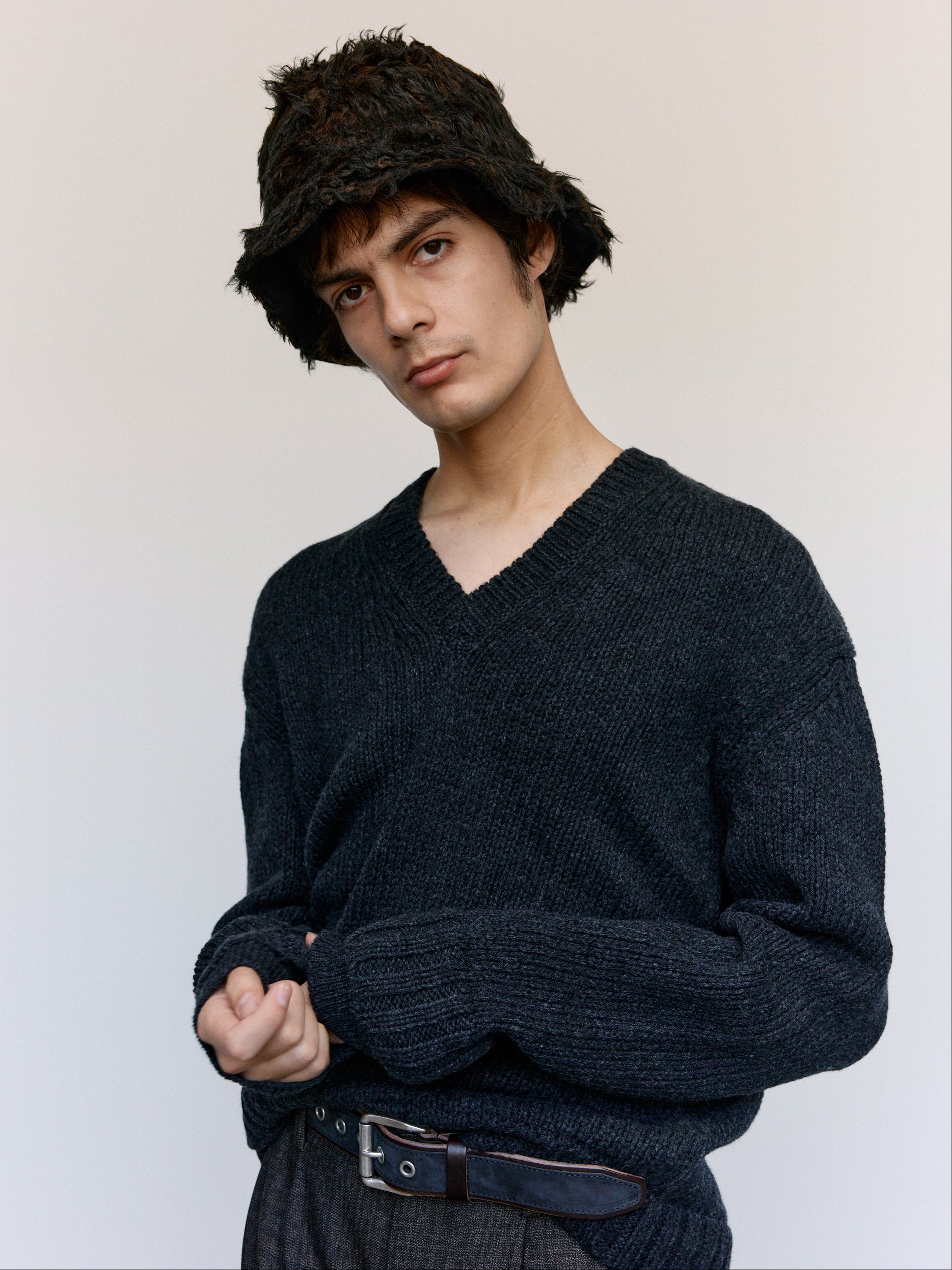 Our Legacy Low Twist Merino False V-Neck Sweater | Garmentory