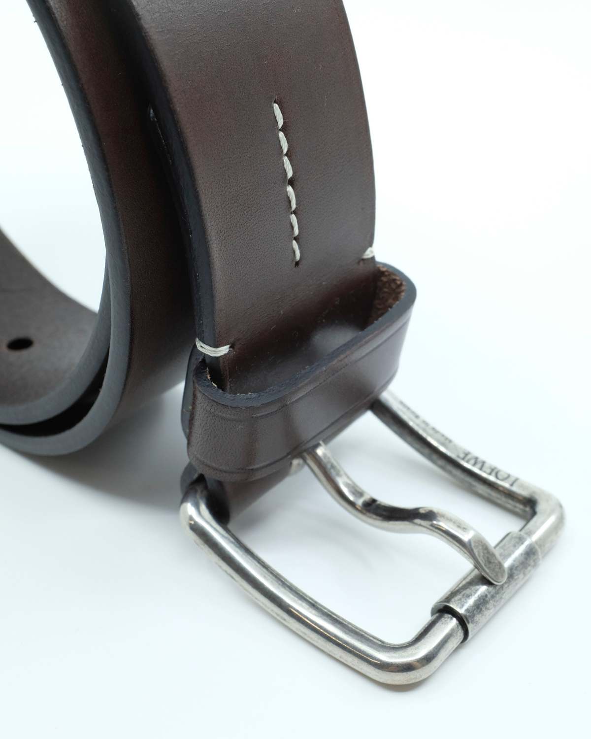 LOEWE Calfskin Roller Belt - Dark Brown - Image 4 of 6