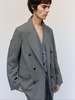 Our Legacy Double Grey Weave Wool Sharp DB Blazer - Thumbnail 6