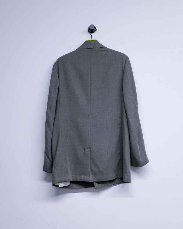 Our Legacy Double Grey Weave Wool Sharp DB Blazer