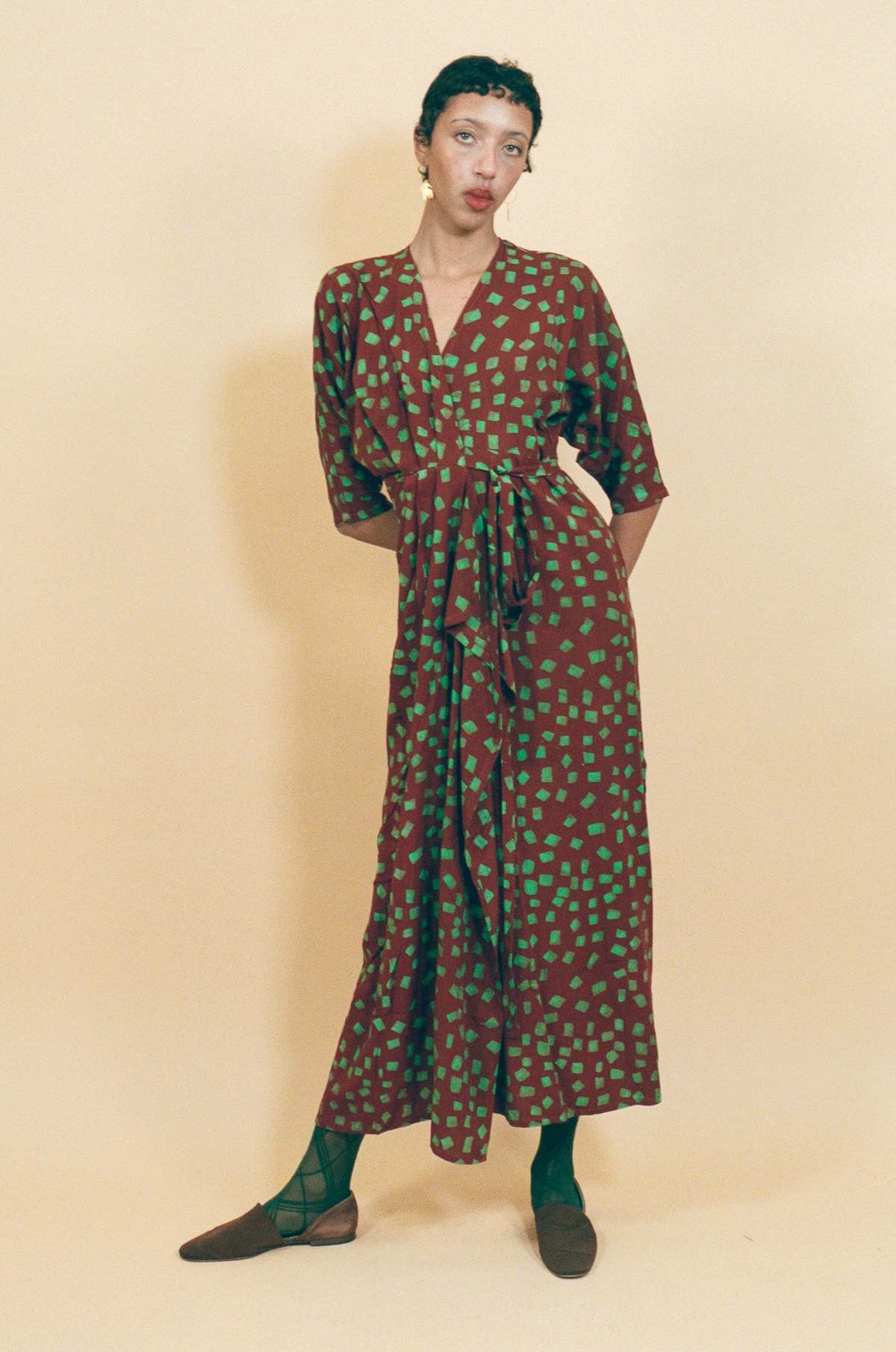 Osei-Duro Letsa Dress in Sarrasin - Image 1 of 5