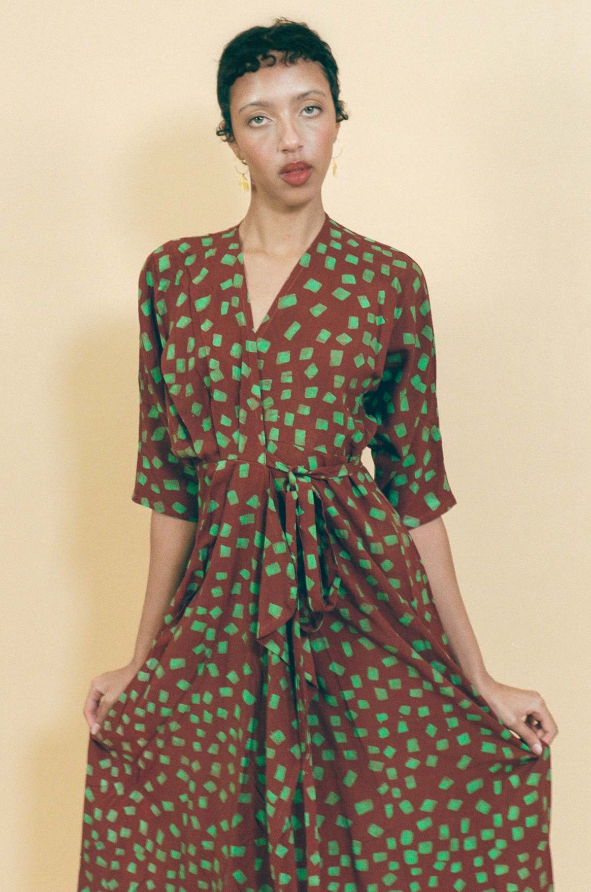 Osei-Duro Letsa Dress in Sarrasin - Image 2 of 5