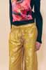 TIGRA TIGRA Yellow Silk Brocade Boxing Pants - Thumbnail 3