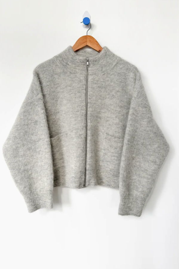 Le Bon Shoppe Alpaca Zip Front Jacket