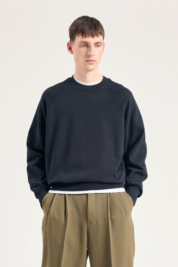 Norse Projects Tyr Relaxed Organic Loopback Raglan Crew Sweatshirt