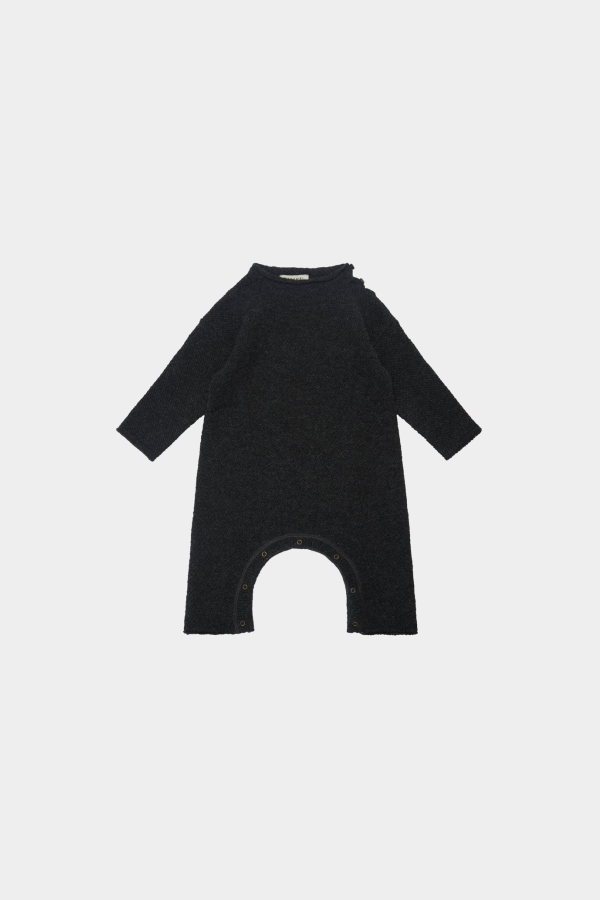 Kids Caramel Prion Romper - Graphite