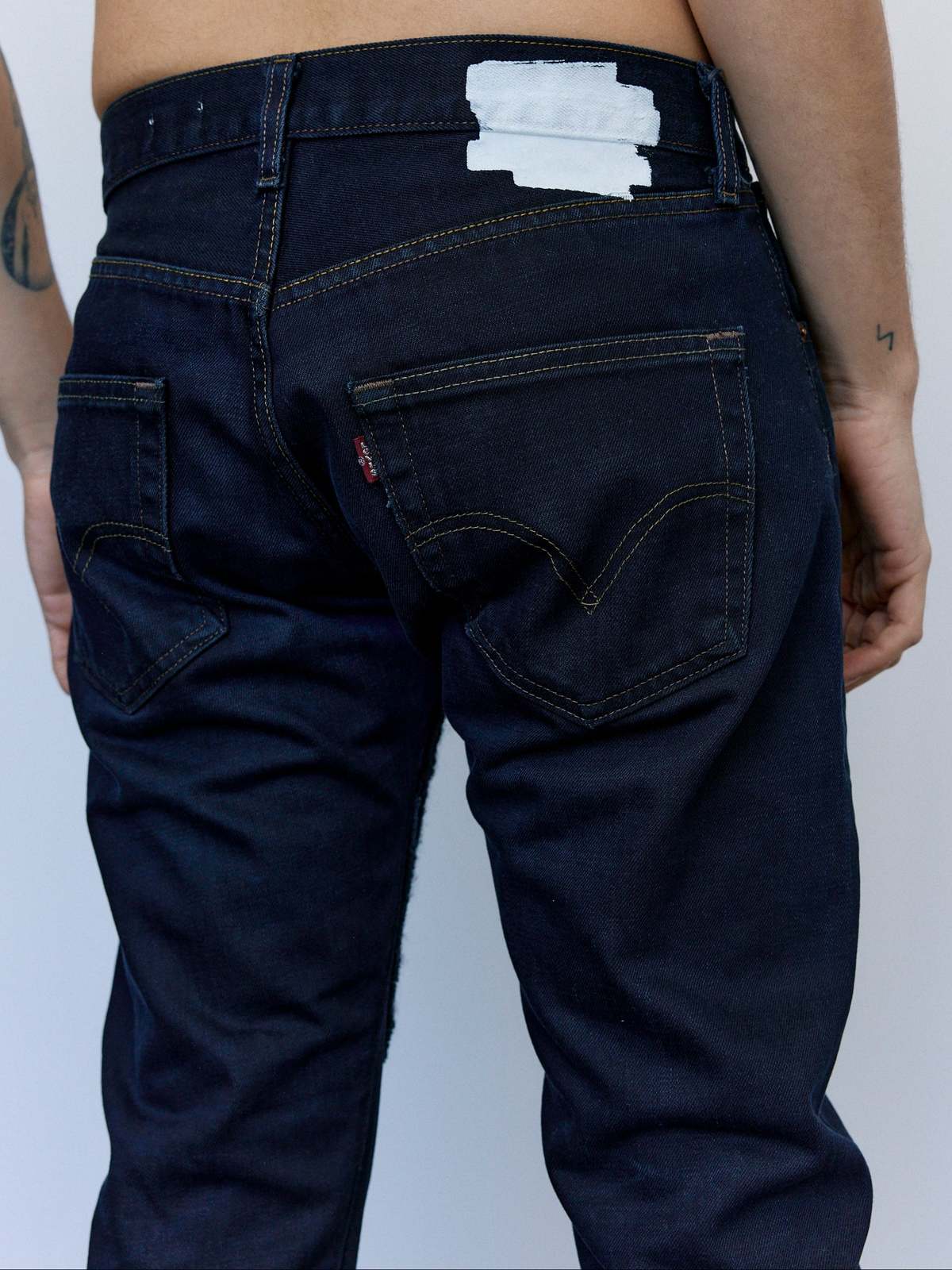 Old Park Crochet Slit Jeans - Image 5 of 22