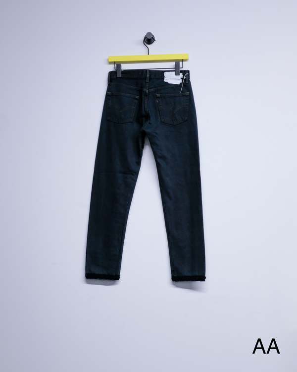 Old Park Crochet Slit Jeans