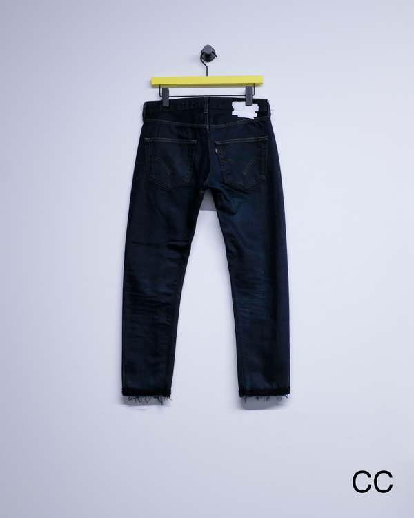 Old Park Crochet Slit Jeans