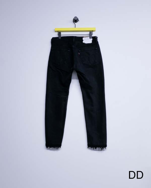 Old Park Crochet Slit Jeans