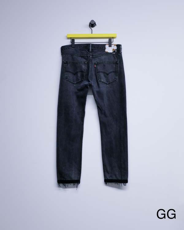 Old Park Crochet Slit Jeans