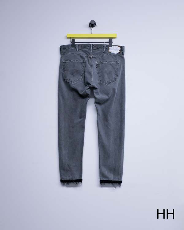 Old Park Crochet Slit Jeans