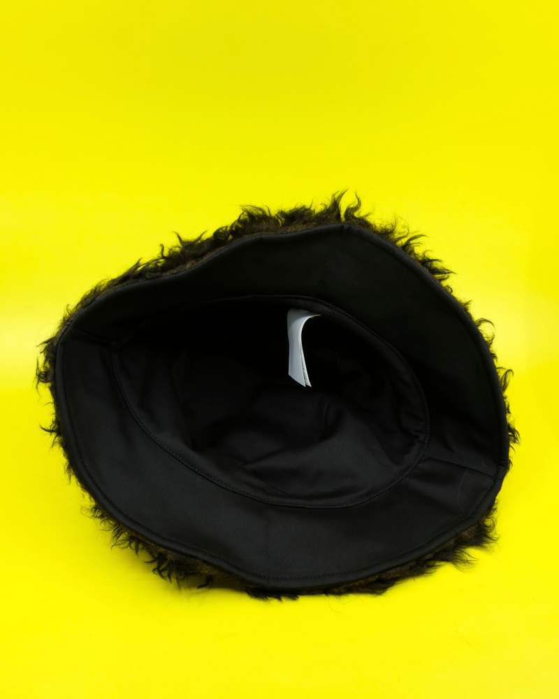 Our Legacy Ombre Brown Hairy Wool Bucket Hat