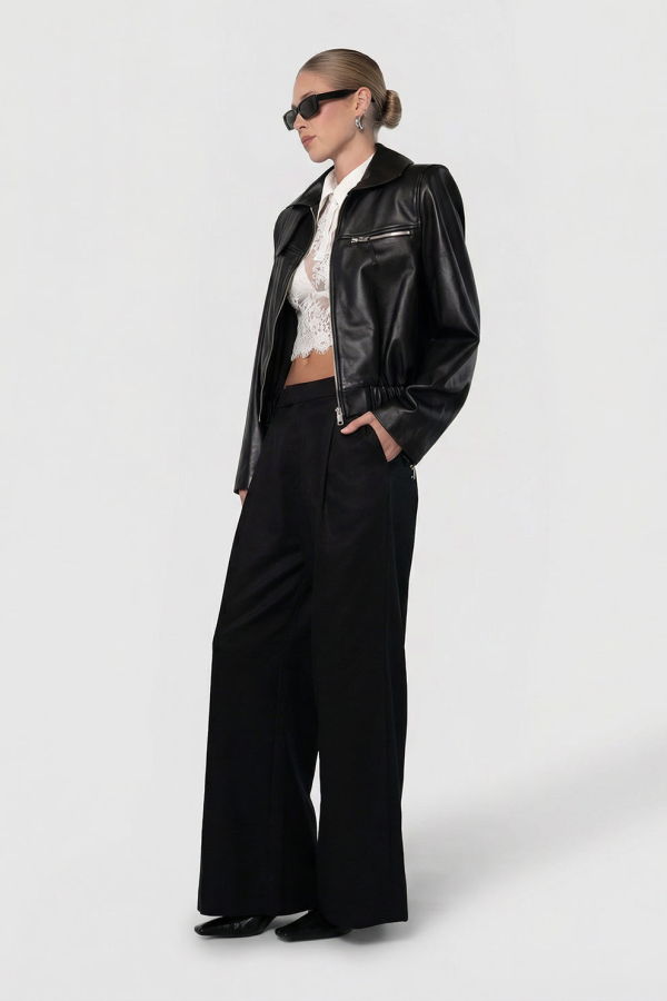 Parentezi Milano Leather Jacket - Black