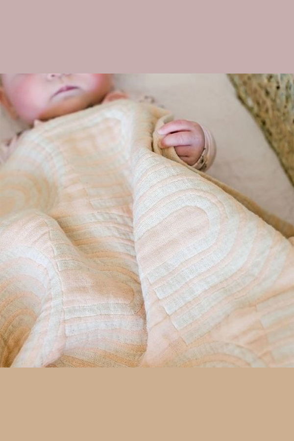 Crane Baby Jacquard Muslin Baby Blanket