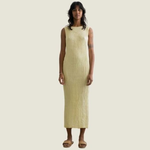 chinese dress ladies River Plisse Maxi Dress