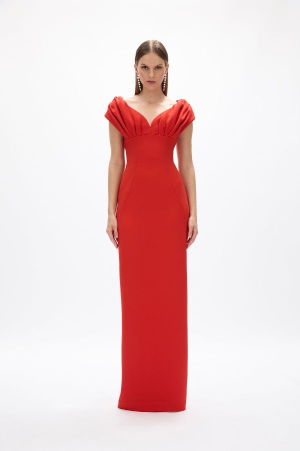 Rachel Gilbert Myra Gown - Cherry