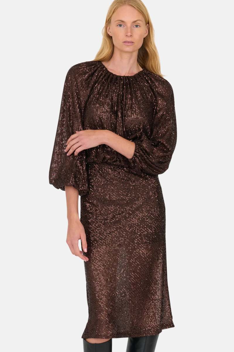 SECULAR Karolina Skirt Chocolate Sparkle