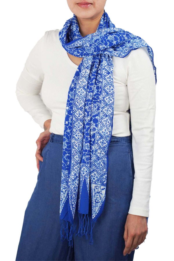 Kasih Coop Handmade Batik Scarf - Boulder