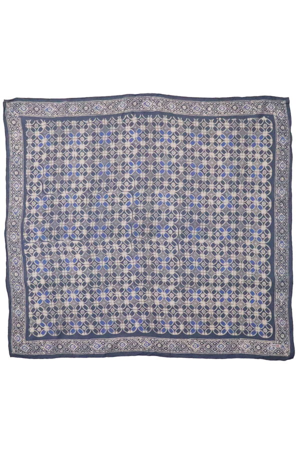 Kasih Coop Large Hand Dyed Batik Bandana - Charcoal Gray