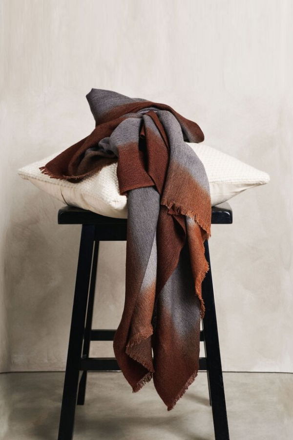 Variously Simply Taupe Handloom Throw - Taupe