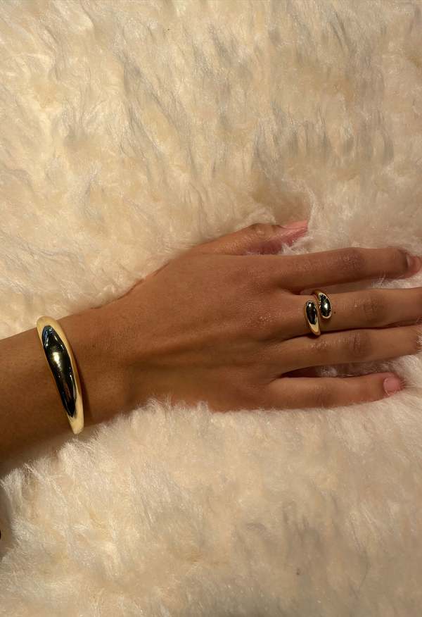 The NKC Store Gold Pisces Ring