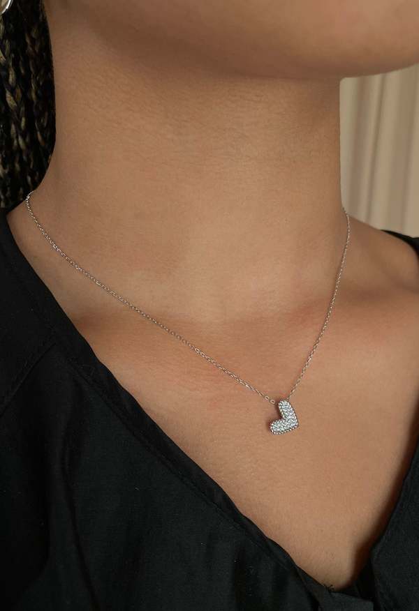 The NKC Store Silver Fallin Necklace