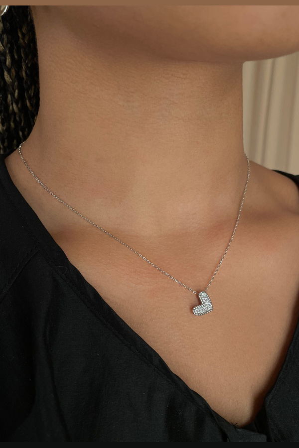 The NKC Store Silver Fallin Necklace