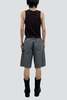 TONYWACK Faded Carbon Hand Distressed HBT Double Knee Shorts - Thumbnail 4