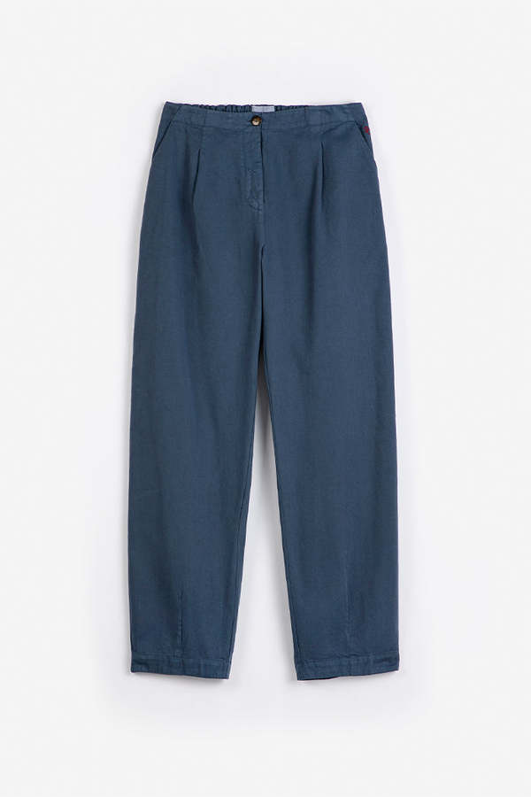 KIDS Bobo Choses Pleated Straight Leg Trousers - Navy