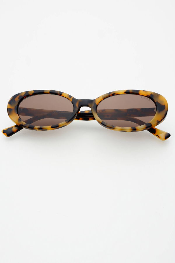FREYRS Eyewear Mimi Acetate Oval Sunglasses - Milky Tortoise