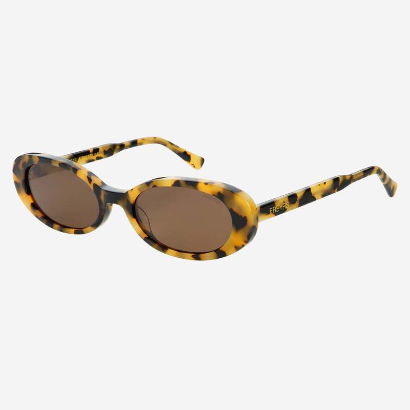 FREYRS Eyewear Mimi Acetate Oval Sunglasses - Milky Tortoise