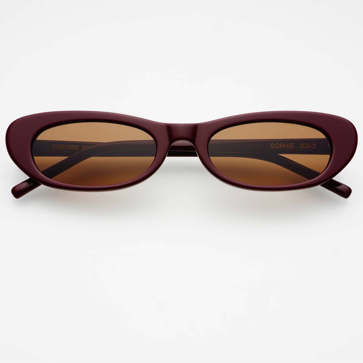 FREYRS Eyewear Sophie Cat Eye Sunglasses - Burgundy - Image 1 of 3