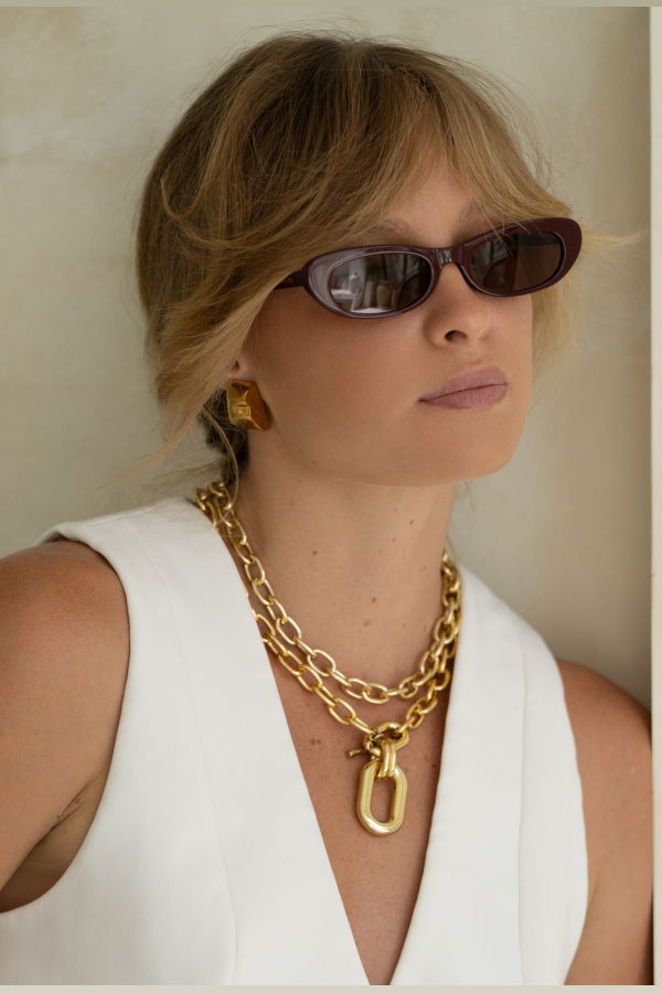 FREYRS Eyewear Sophie Cat Eye Sunglasses - Burgundy