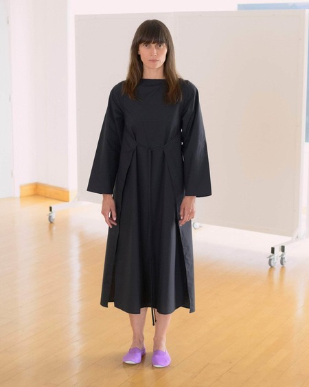 Baserange Dydine Longsleeve Dress - Dark Brown | Garmentory