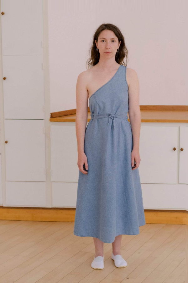 Baserange Eye Dress - Light Blue Wash