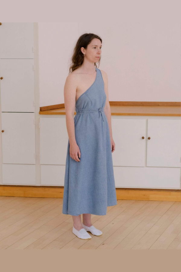 Baserange Eye Dress - Light Blue Wash