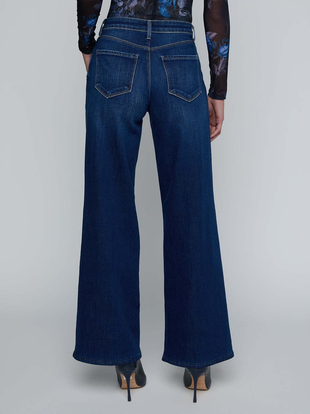 L'agence Alicent Wide Leg Jean Marvista Pants - Image 3 of 5