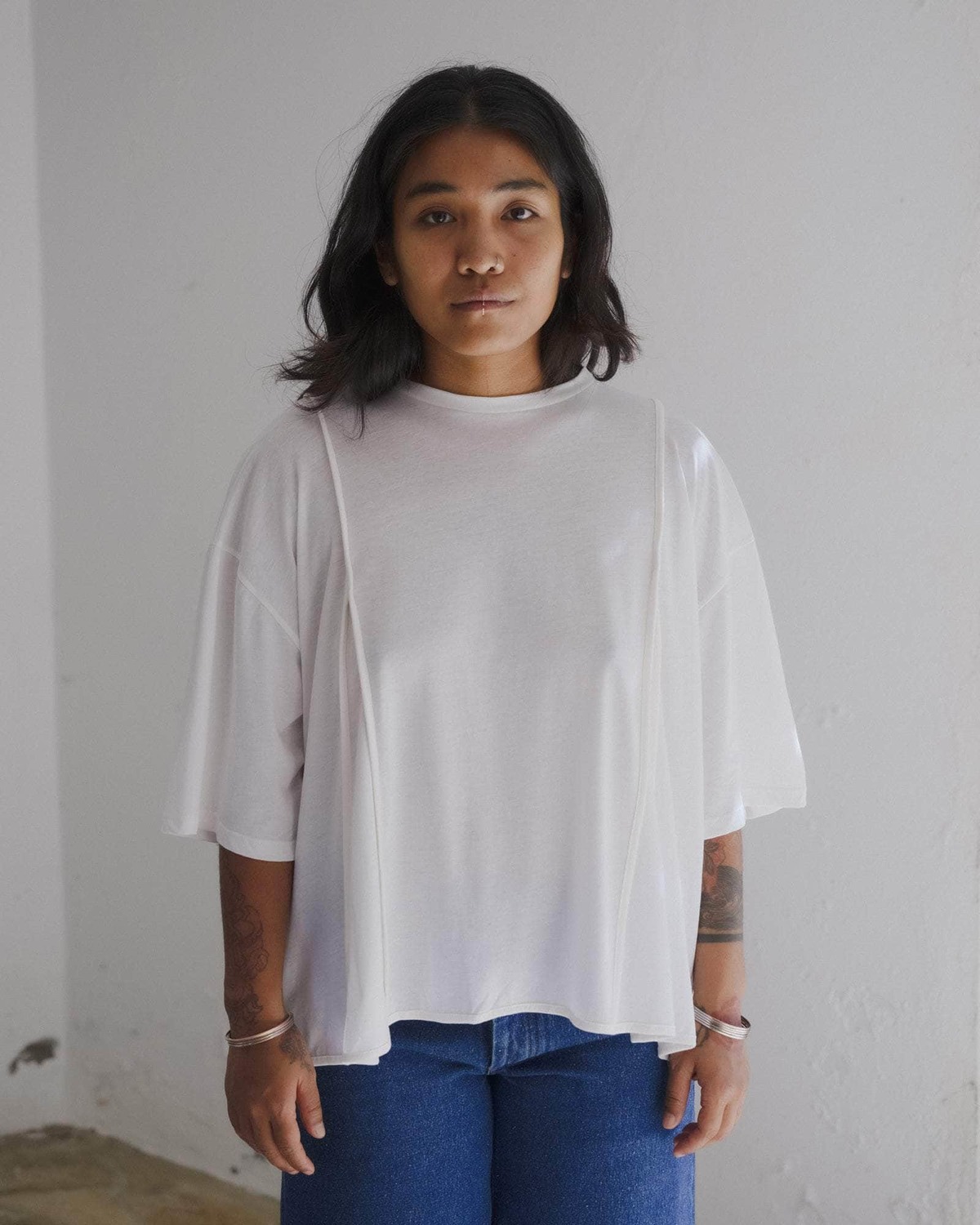Baserange Mul Tee Shirt - Off White - Image 1 of 9