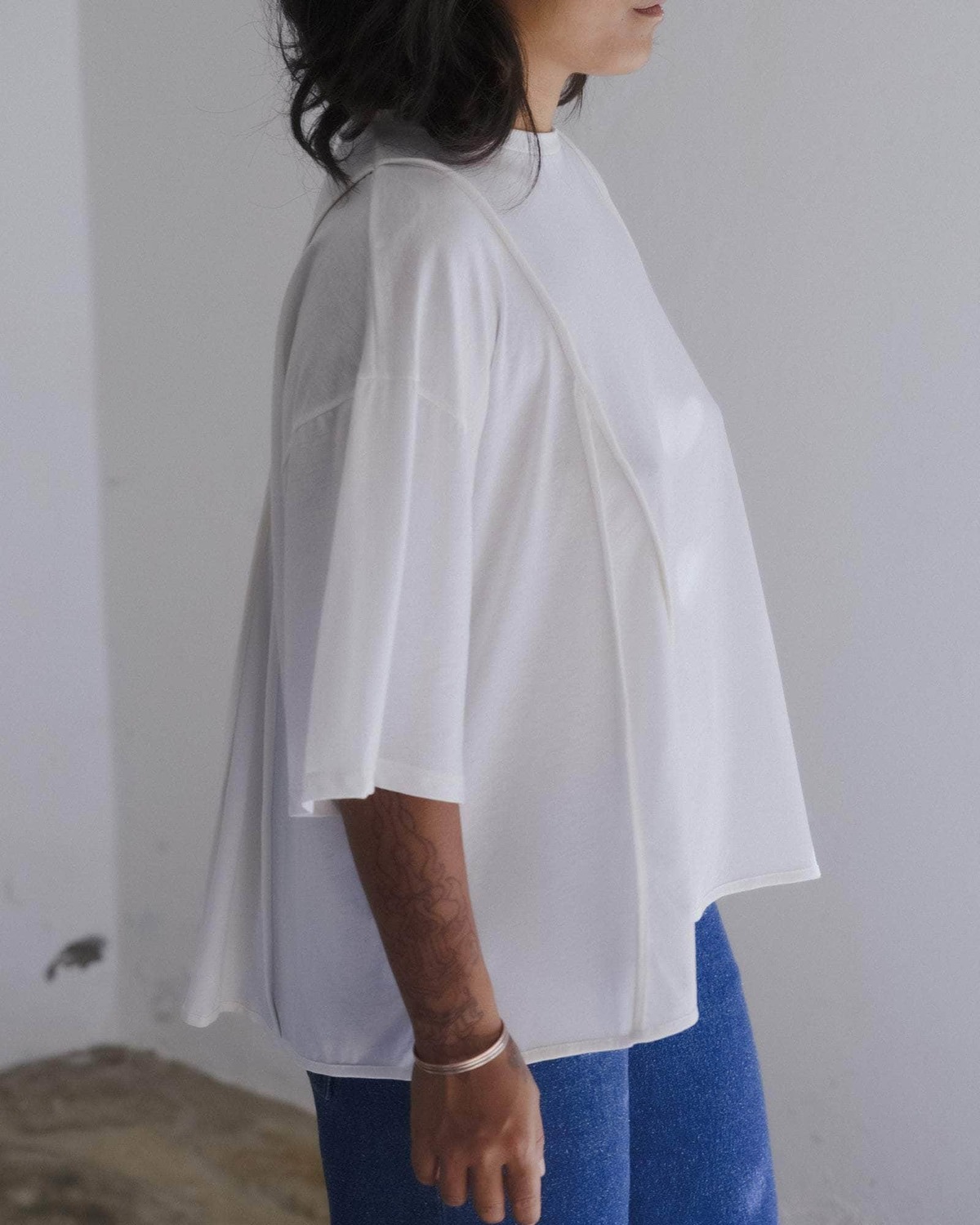 Baserange Mul Tee Shirt - Off White - Image 4 of 9